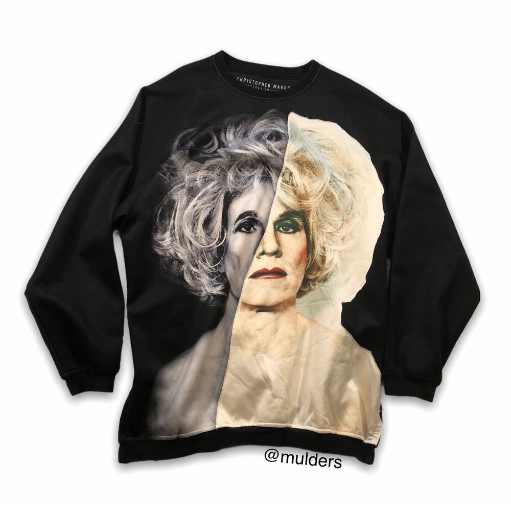 Christopher Makos Ports 1961 Andy Warhol Graphic Black Sweatshirt